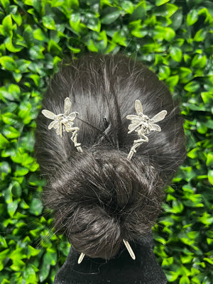 Fairy Hair Sticks - Fantasy Fairy Enchanting Hair Accessories for Women available in silver and gold