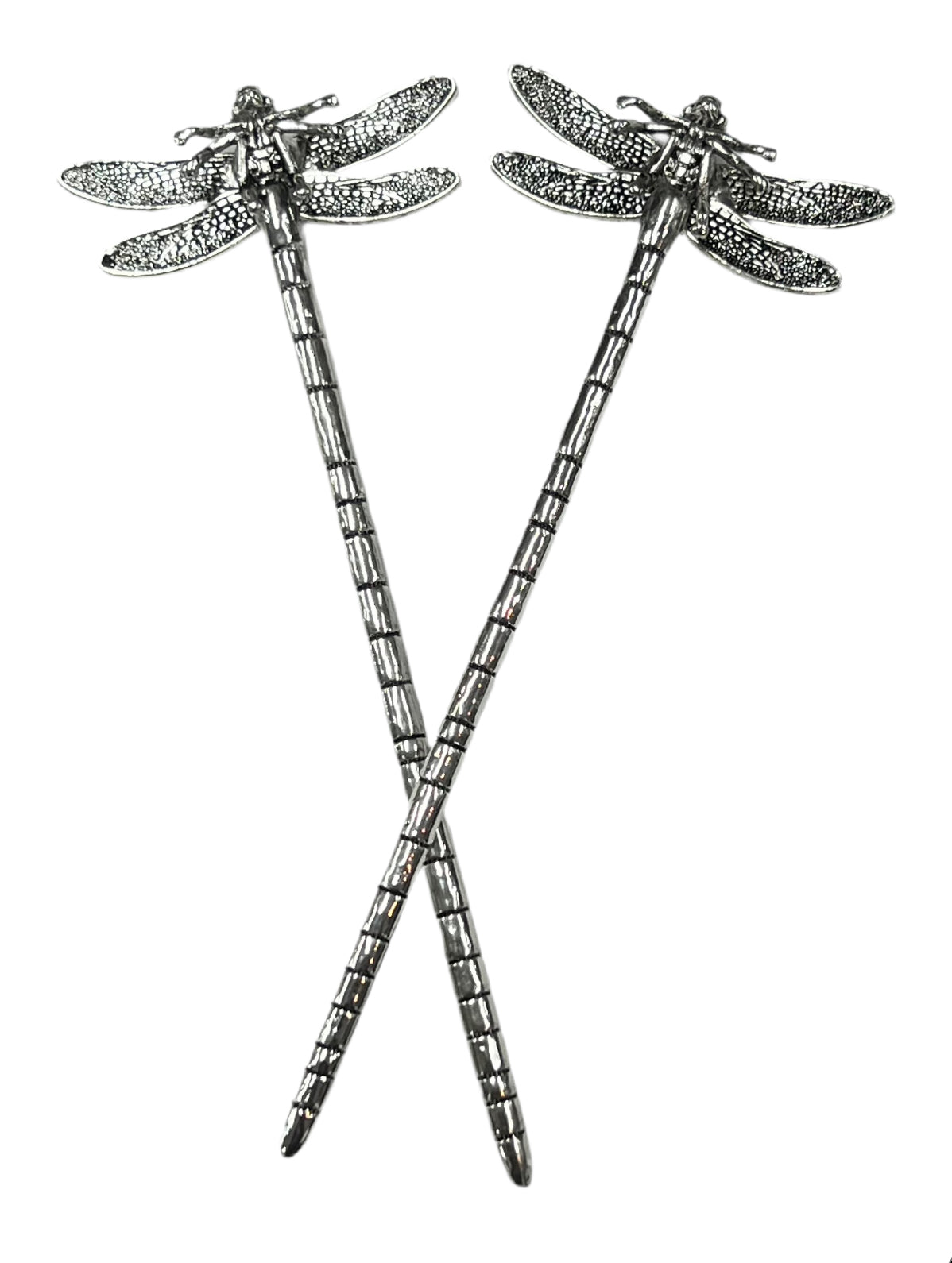 Dragonfly Hair Sticks, one size fits all, Silver or Gold