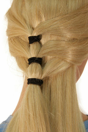 Hair Twisters - "How to wear elastic bands" Hair Armor Butterfly Silver Ponytail Holder  (HAB-S)