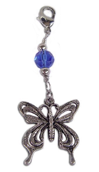 Charm Large Silver - Butterfly