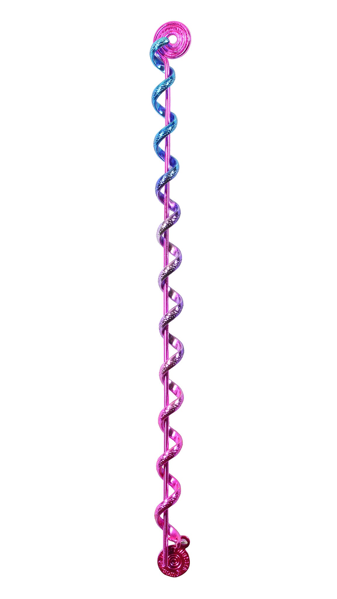 Hair Twister Pink Rainbow - 6" Mini Hair Wrap