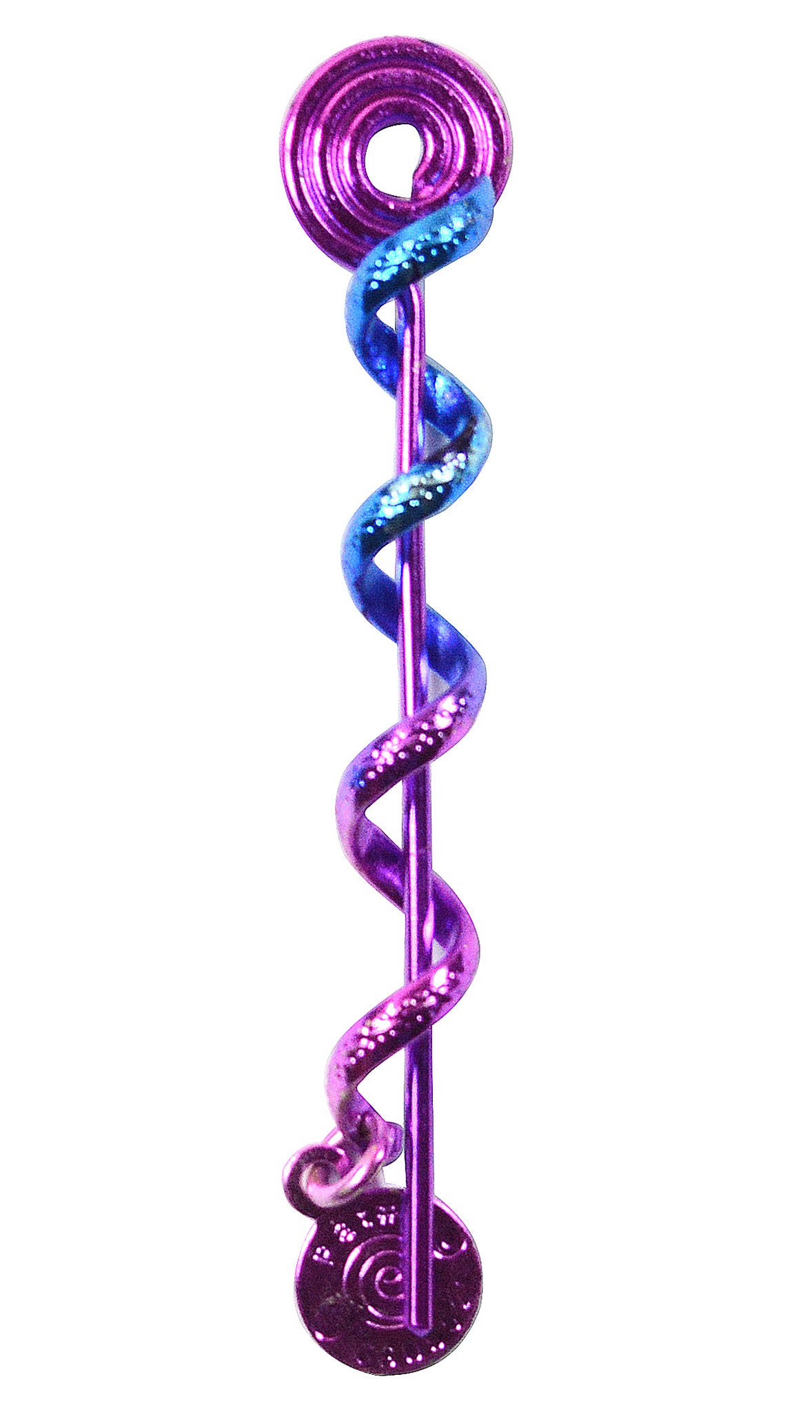 Hair Twister Purple Rainbow - 2" Mini Hair Wrap