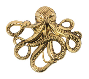 hair hook cthulhu gold steam punk pirate ponytail holder