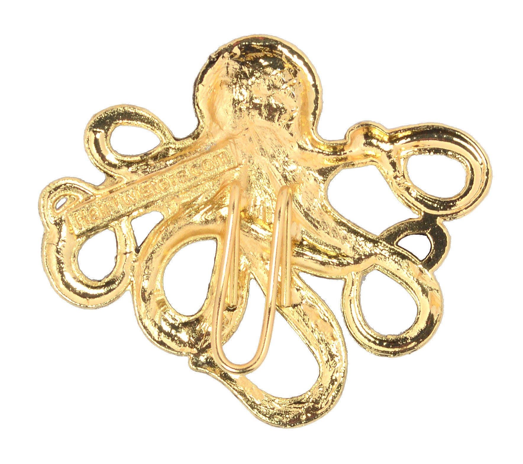 Hair Hook Cthulhu - Gold, Steam Punk Pirate Ponytail Holder