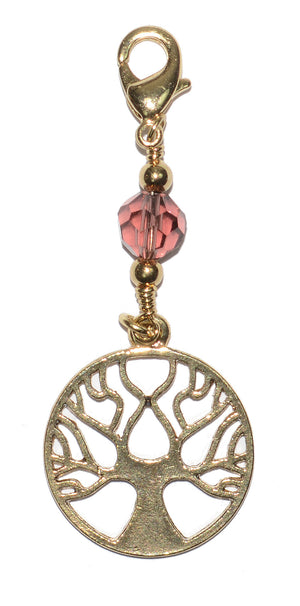 Charm Large Gold - tree of life