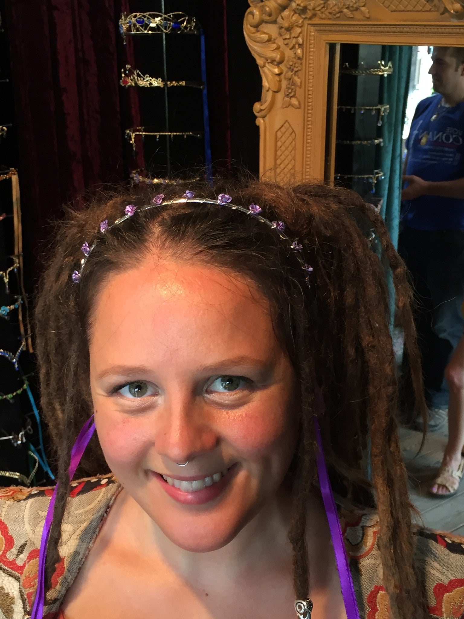Sweet Rose Crown - Silver Delicate Floral Headpiece
