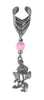 Ear Cuff With Charm Rose - Silver