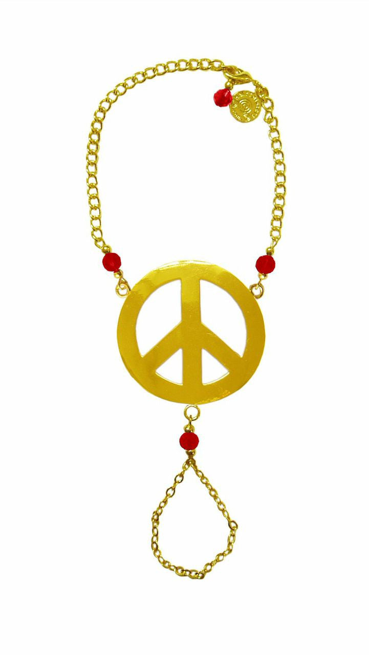 Finger Bracelet Gold - Peace