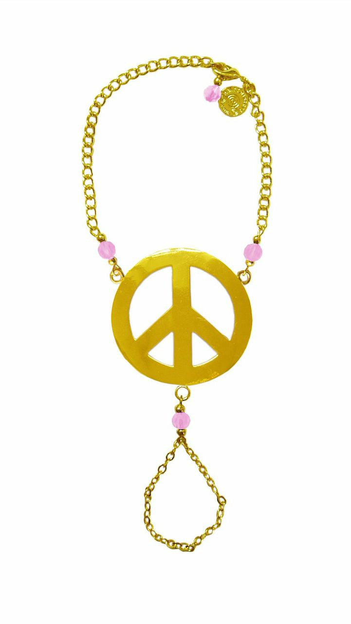 Finger Bracelet Gold - Peace