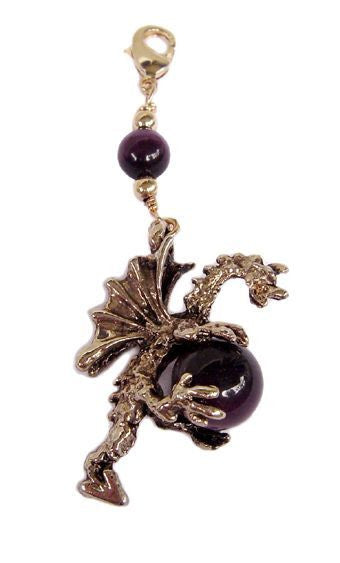 Large Gold Dragon Charm - Mythical Hair Accessory