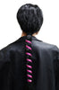New! Ponytail Wrap Hot Pink Holographic Leather - 12
