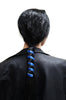 New! Ponytail Wrap Blue Holographic Leather - 6