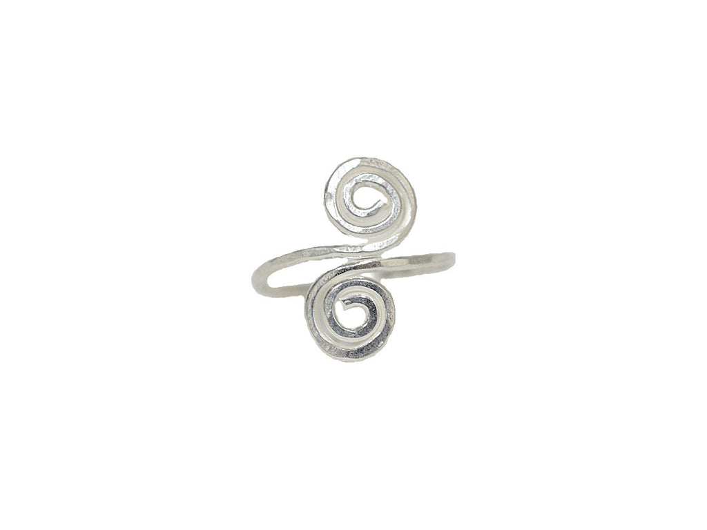 Vintage Three Spirals Sterling Silver Ring by Carolyn Pollack, Relios -  Ruby Lane