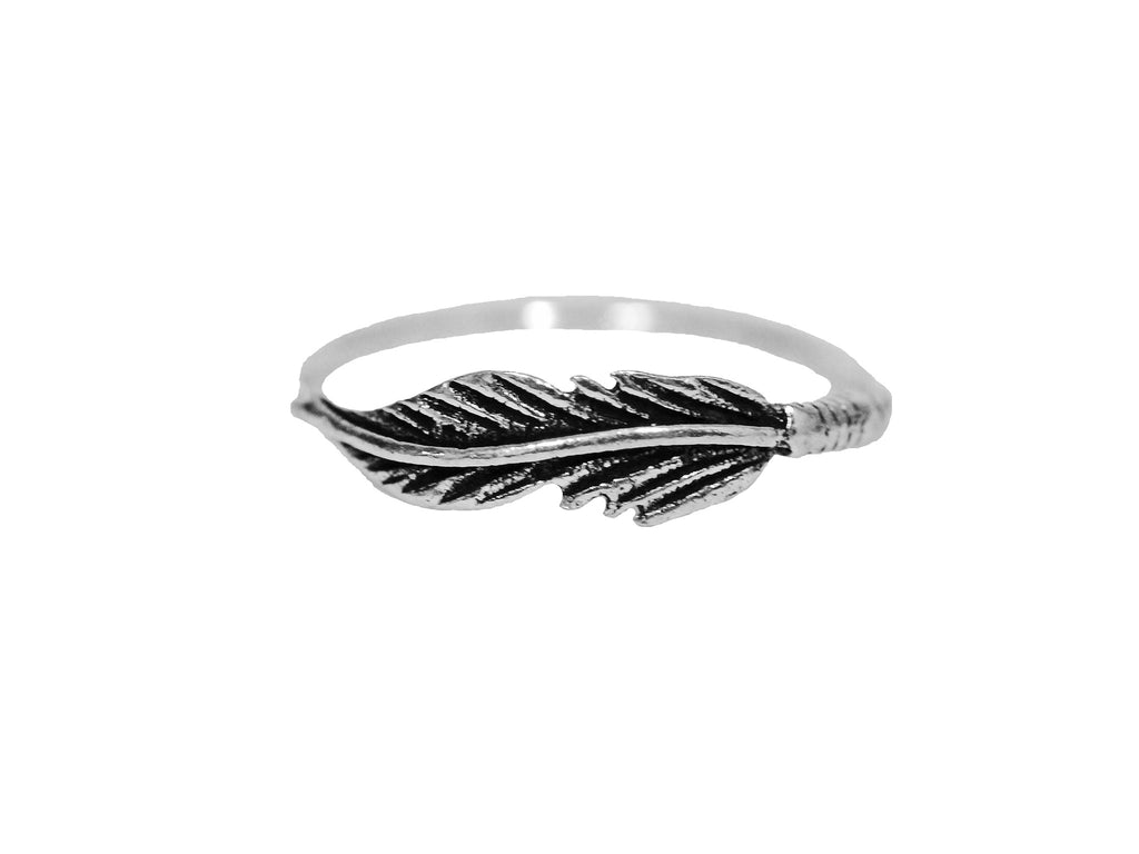 Feather Ring - Sterling Silver
