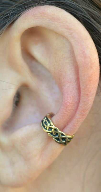 ear cuff celtic gold