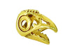 New! Raven's Skull Hair Bead - Gold