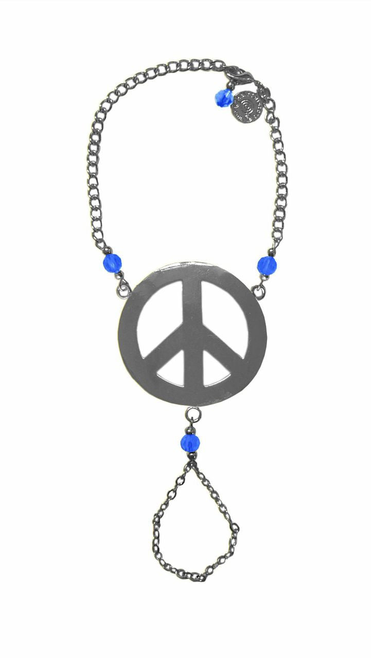 Finger Bracelet Silver - Peace