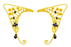 Elf Cuff Woven Beads - Gold