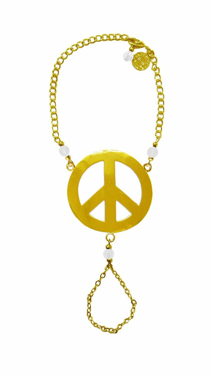 Finger Bracelet Gold - Peace