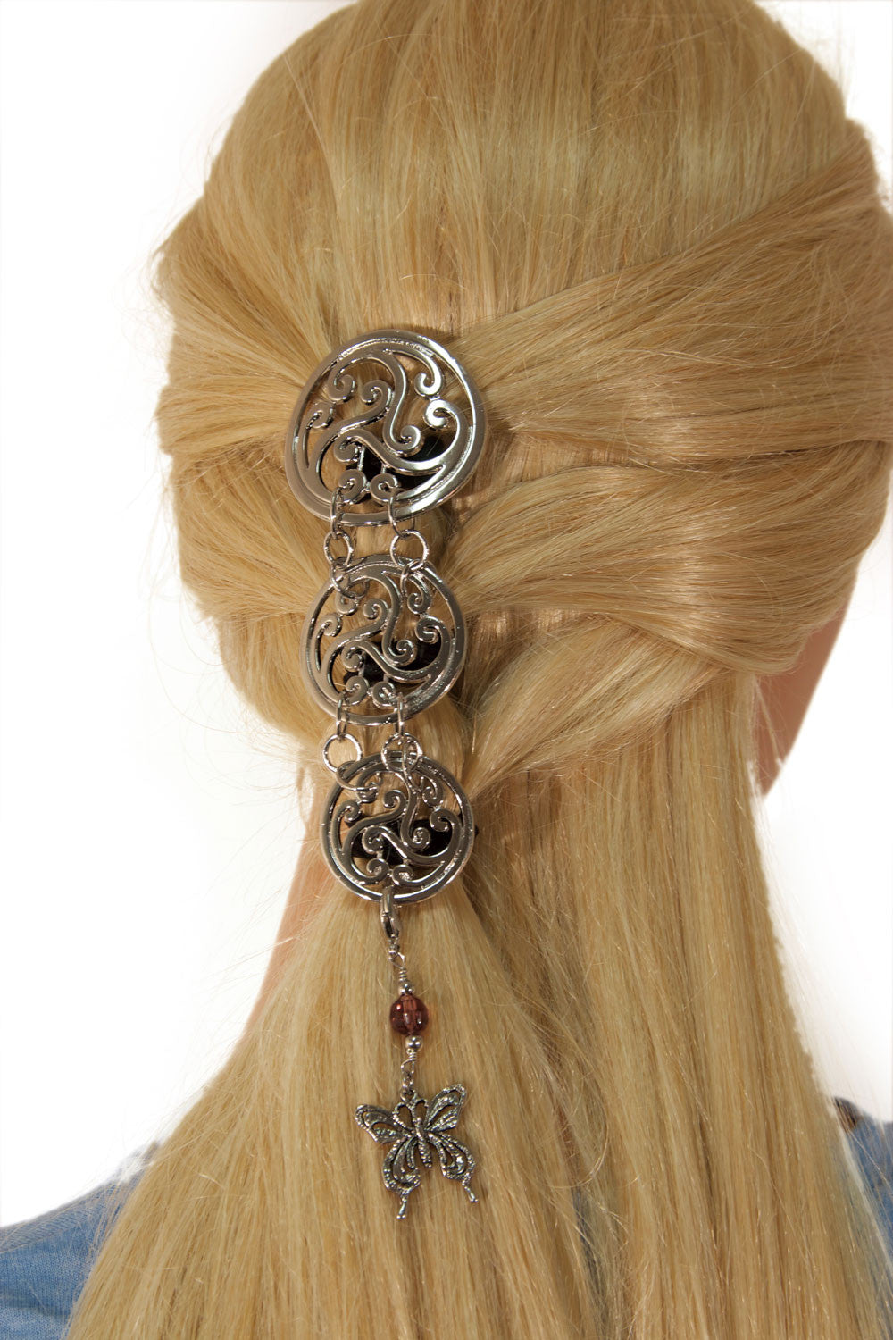 Hair Armor Celtic - Silver Ponytail Holder