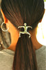 Hair Hook Hang Man - Silver Ponytail Holder