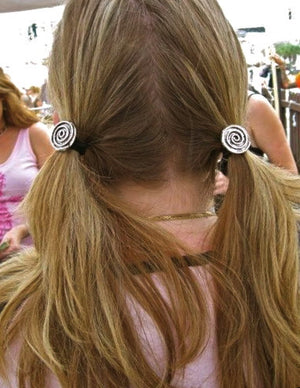 Hair Hook Silver - Spiral Ponytail Holder