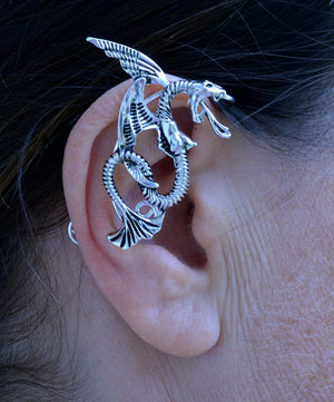 elf cuff small dragon silver