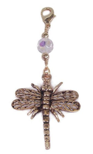 Charm Large Gold - Dragonfly