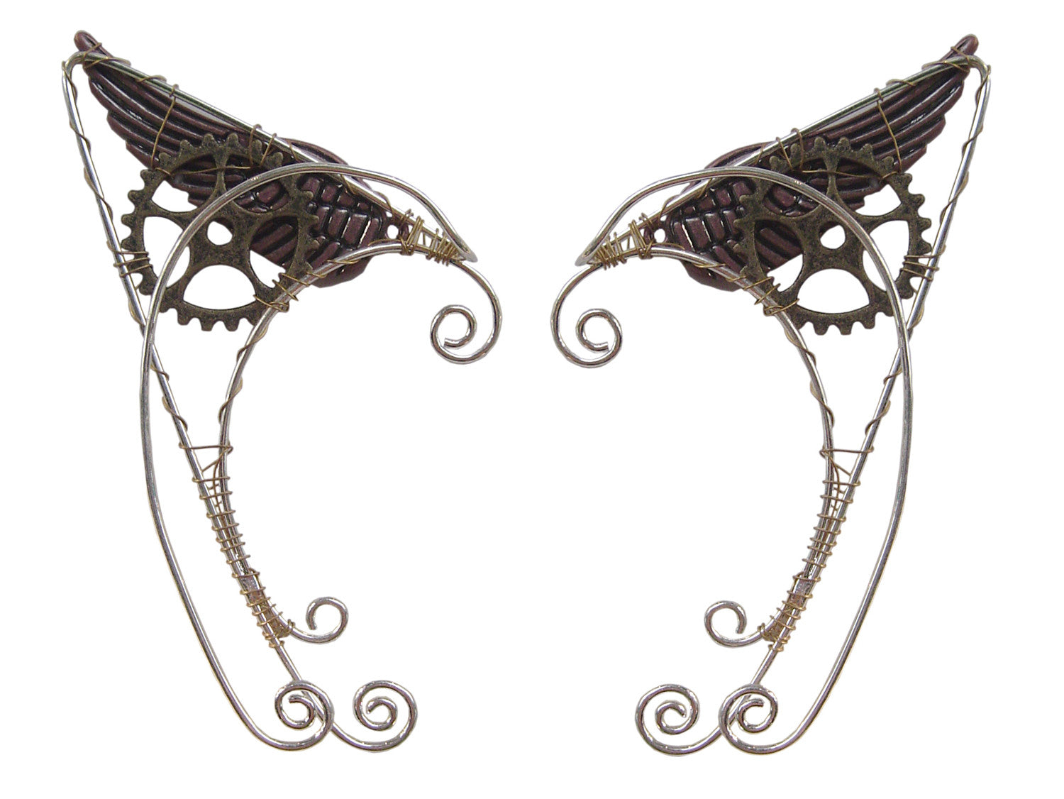 Wild West Wing Steampunk Elf Ear Cuff