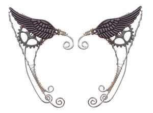 Wild West Wing Steampunk Elf Ear Cuff