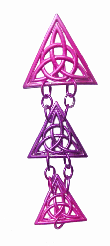Hair Armor Triangle - Pink Purple Ponytail Holder