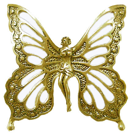 Hair Hook Fairy Butterfly - Gold Ponytail Holder