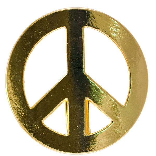 New Hair Hook Peace Sign - Gold Ponytail Holder