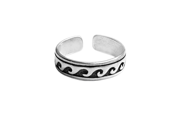 Toe Ring Silver - Wave 