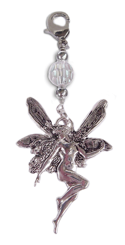 Charm Large Silver - Fairy