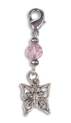 Charm Small Silver - Butterfly