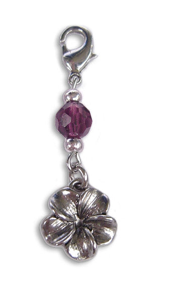 Charm Small Silver - Plumeria