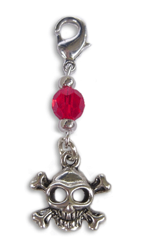 Charm Small Silver - Skull and Cross Bones