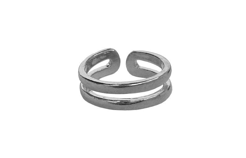 Toe Ring Silver - Double Band 
