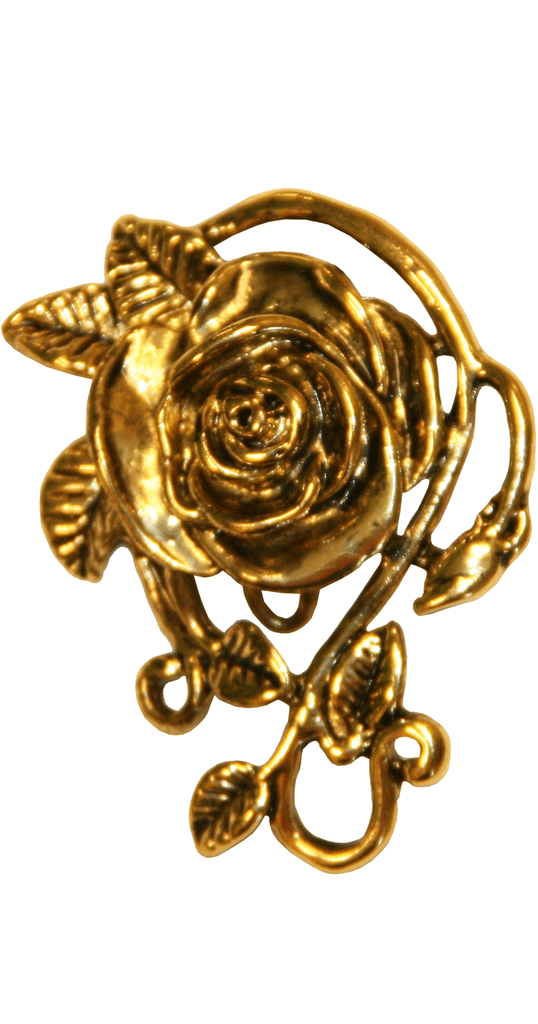Hair Hook Gold - Rose Ponytail Holder