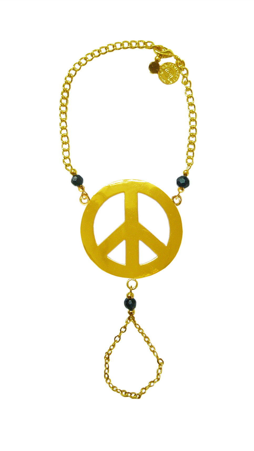 Finger Bracelet Gold - Peace